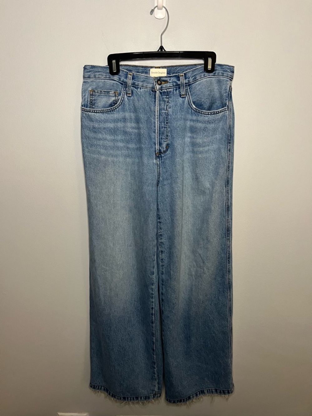 Favorite Daughter The Masha Light Wash Denim Jeans size 30 High rise wide leg - Picture 3 of 10